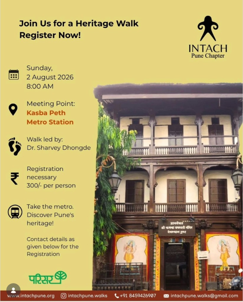 INTACH Pune and Parisar Kasba Peth heritage walk poster
